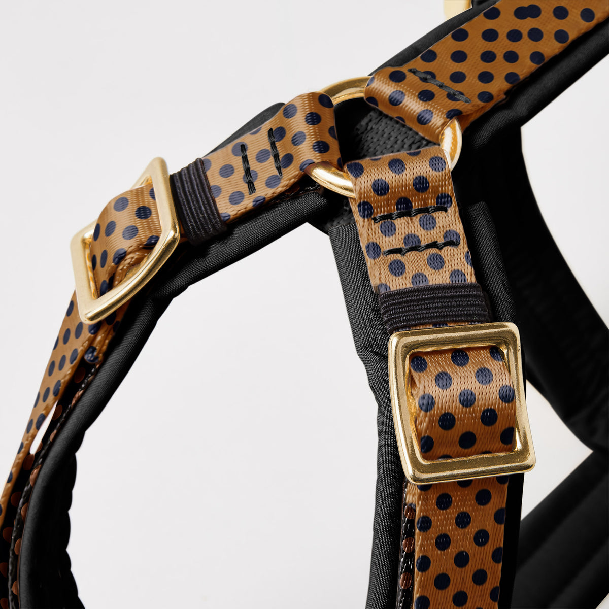 Hundegeschirr POLKA DOTS, Cognac