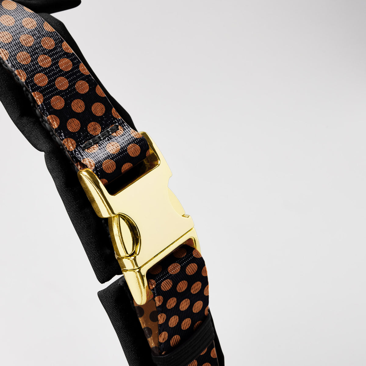 Hundegeschirr POLKA DOTS, Schwarz