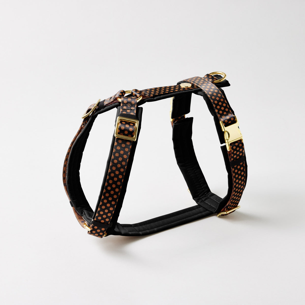 Hundegeschirr POLKA DOTS, Schwarz