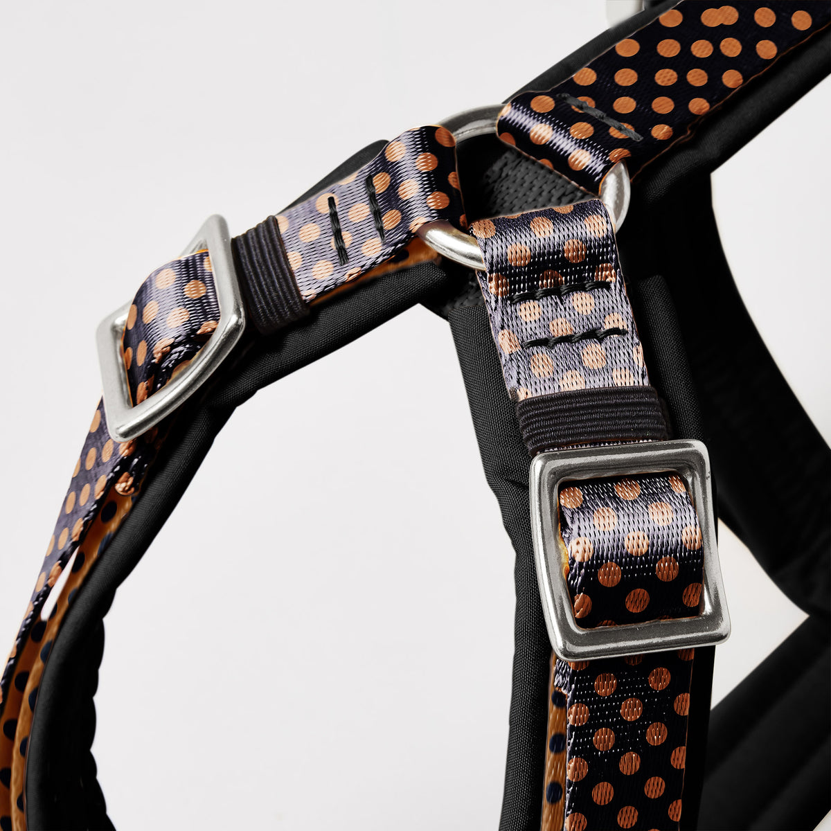 Hundegeschirr POLKA DOTS, Schwarz