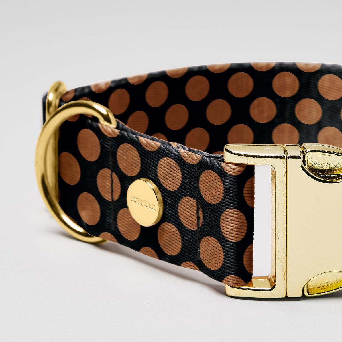 Designerhalsband POLKA DOTS, Schwarz