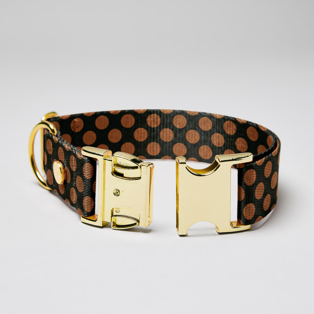 Designerhalsband POLKA DOTS, Schwarz