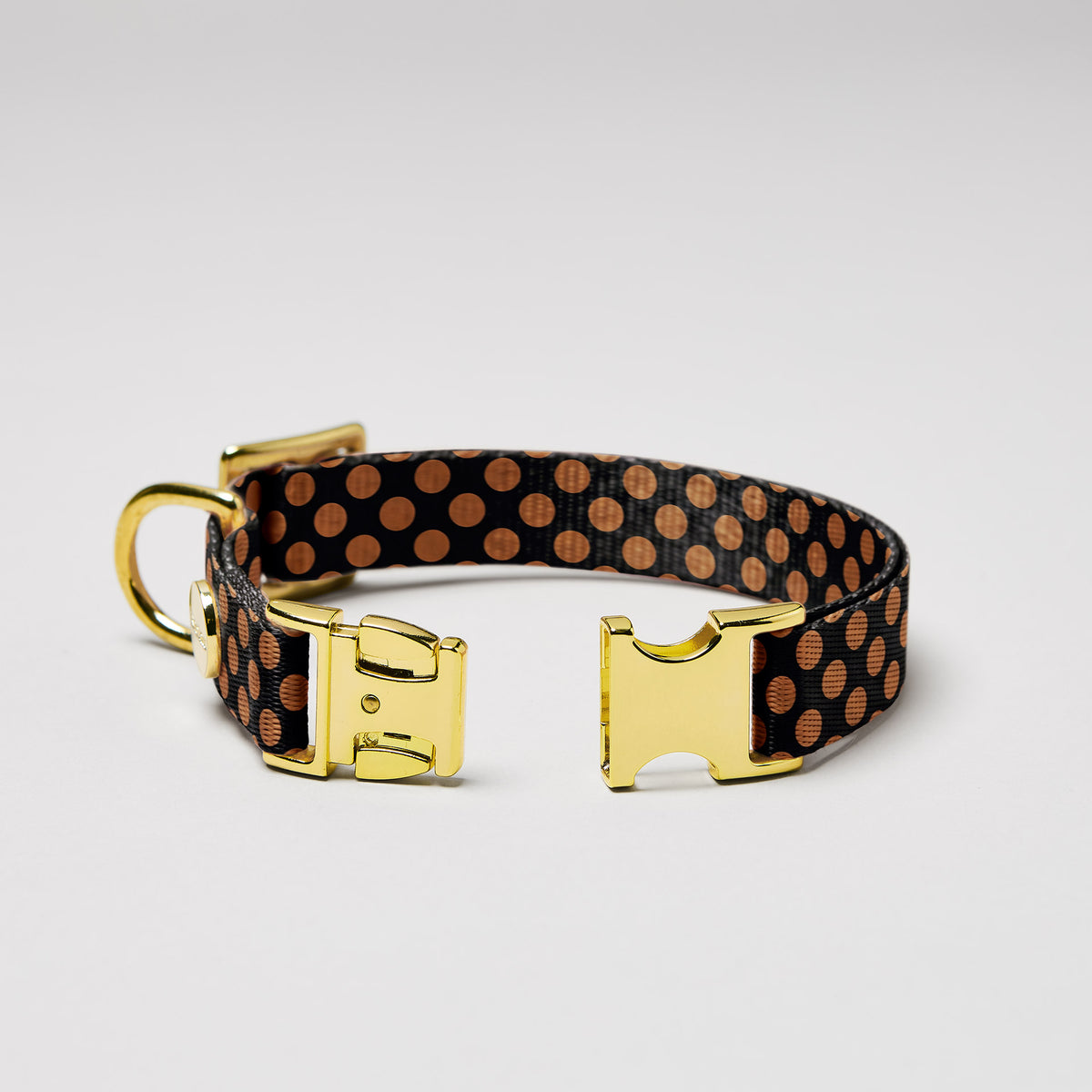 Designerhalsband POLKA DOTS, Schwarz