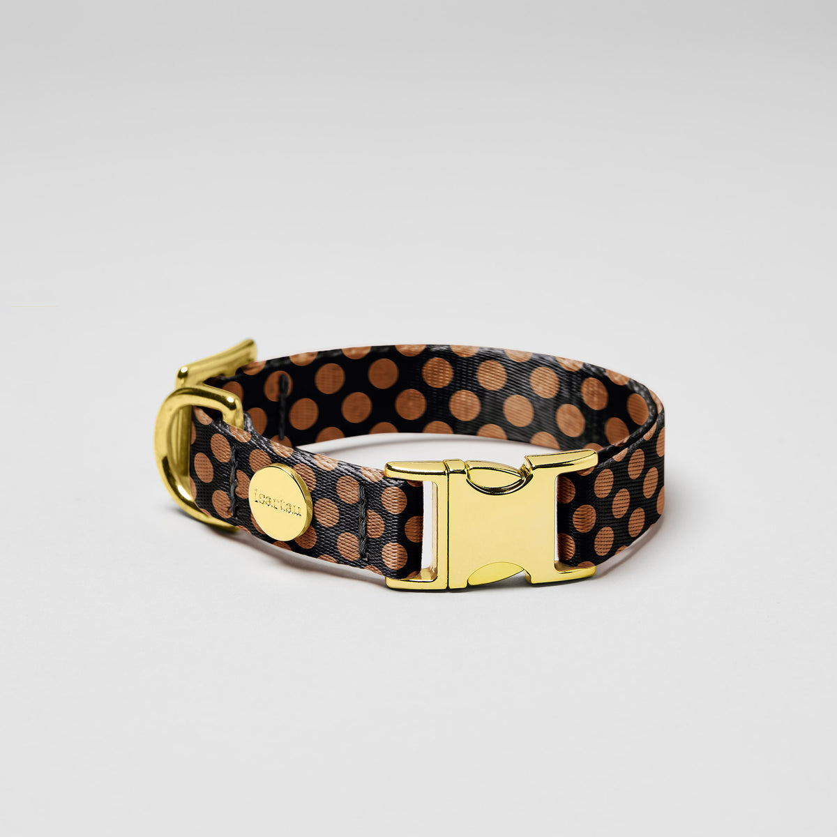 Designerhalsband POLKA DOTS, Schwarz