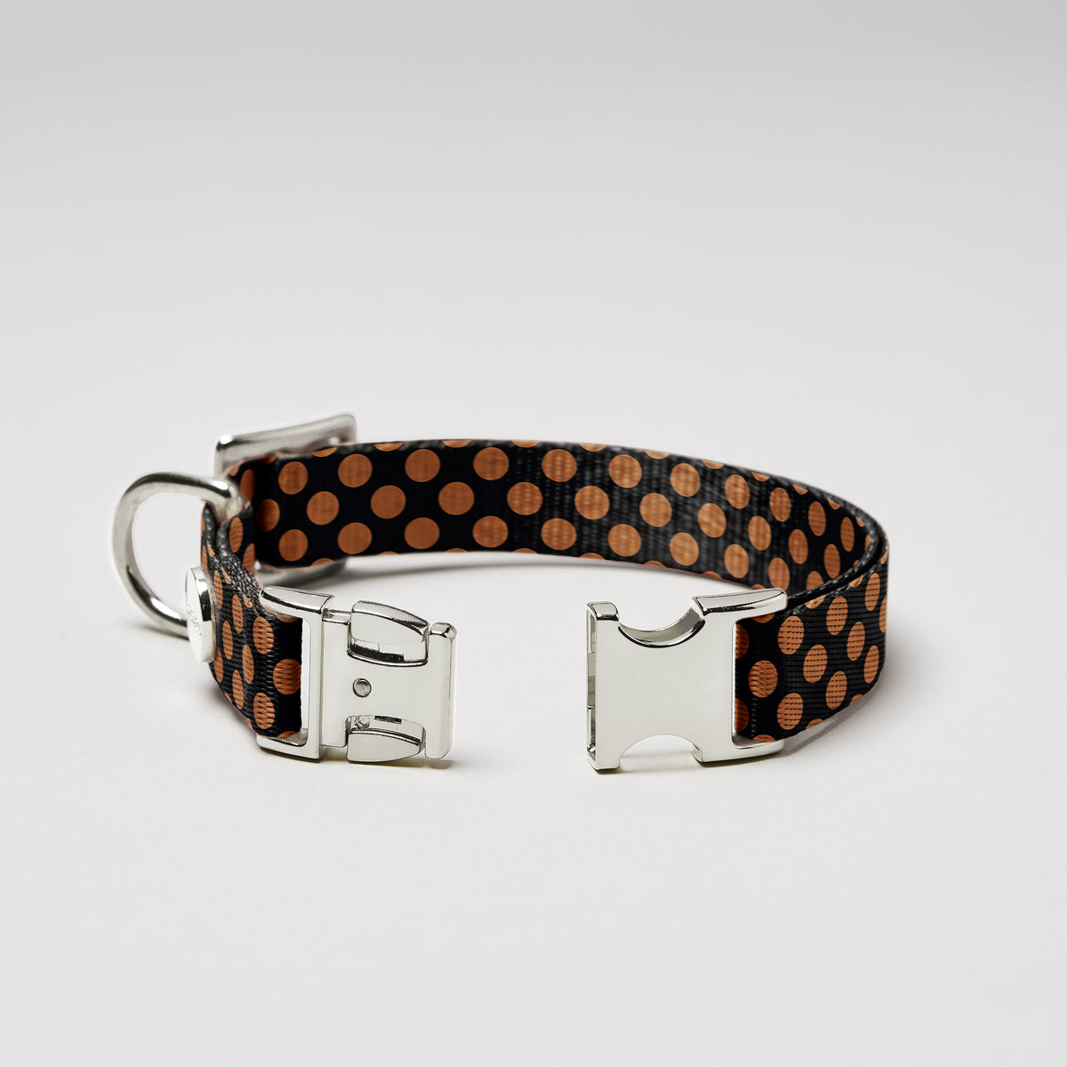 Designerhalsband POLKA DOTS, Schwarz