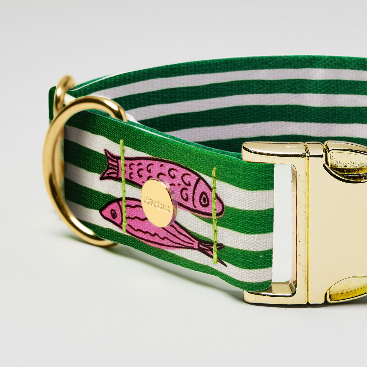 Detail Anschnitt Designhalsband SALTY, Breit