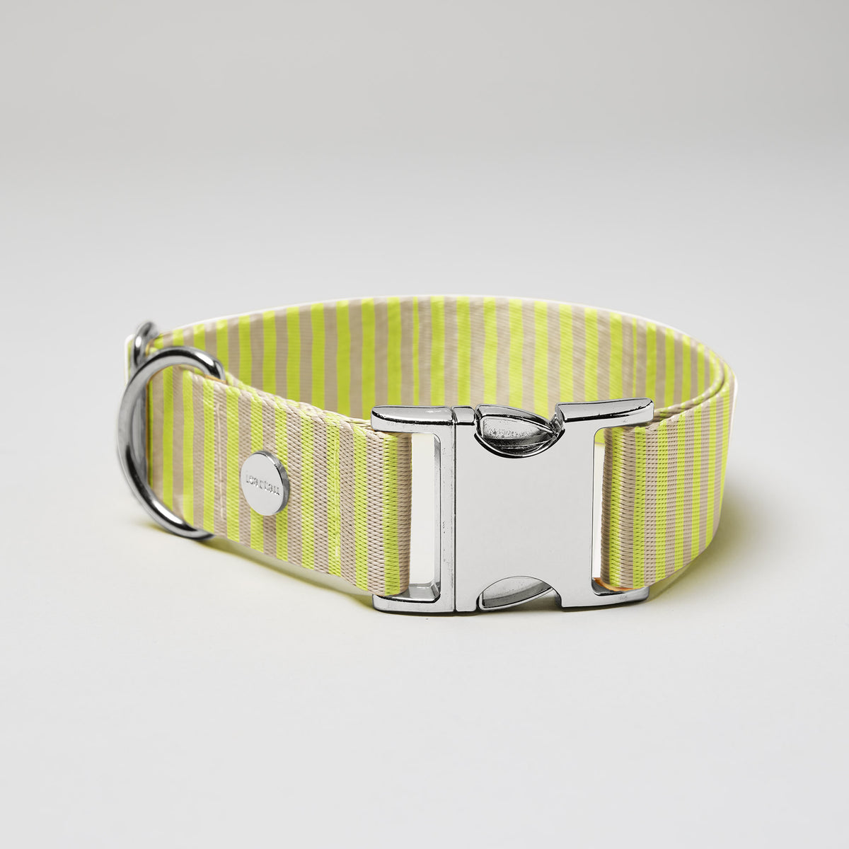 isartau Hundehalsband „Sunny“, silberfarbene Beschläge