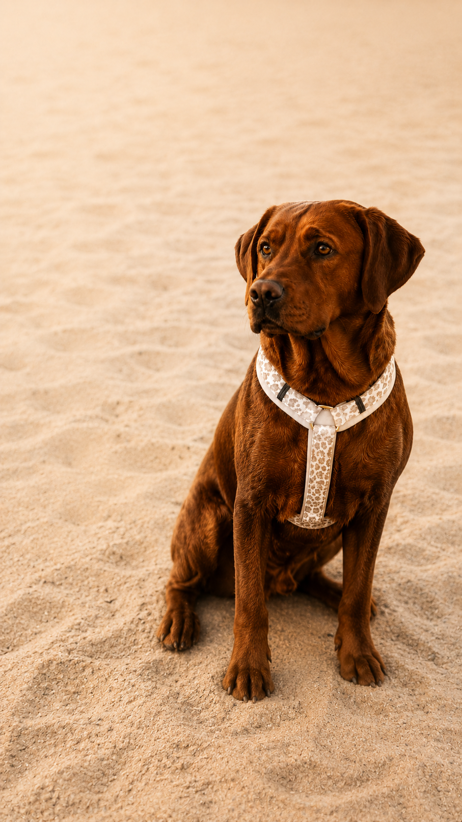 Labrador Charly Hundegeschirr Design Golden Leo, Größe L