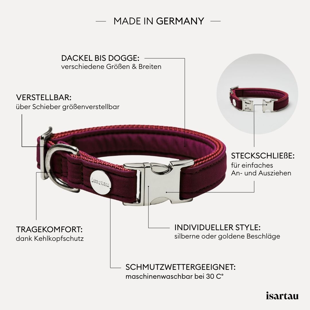 isartau Halsband Softie Burgunder, Produktdetails