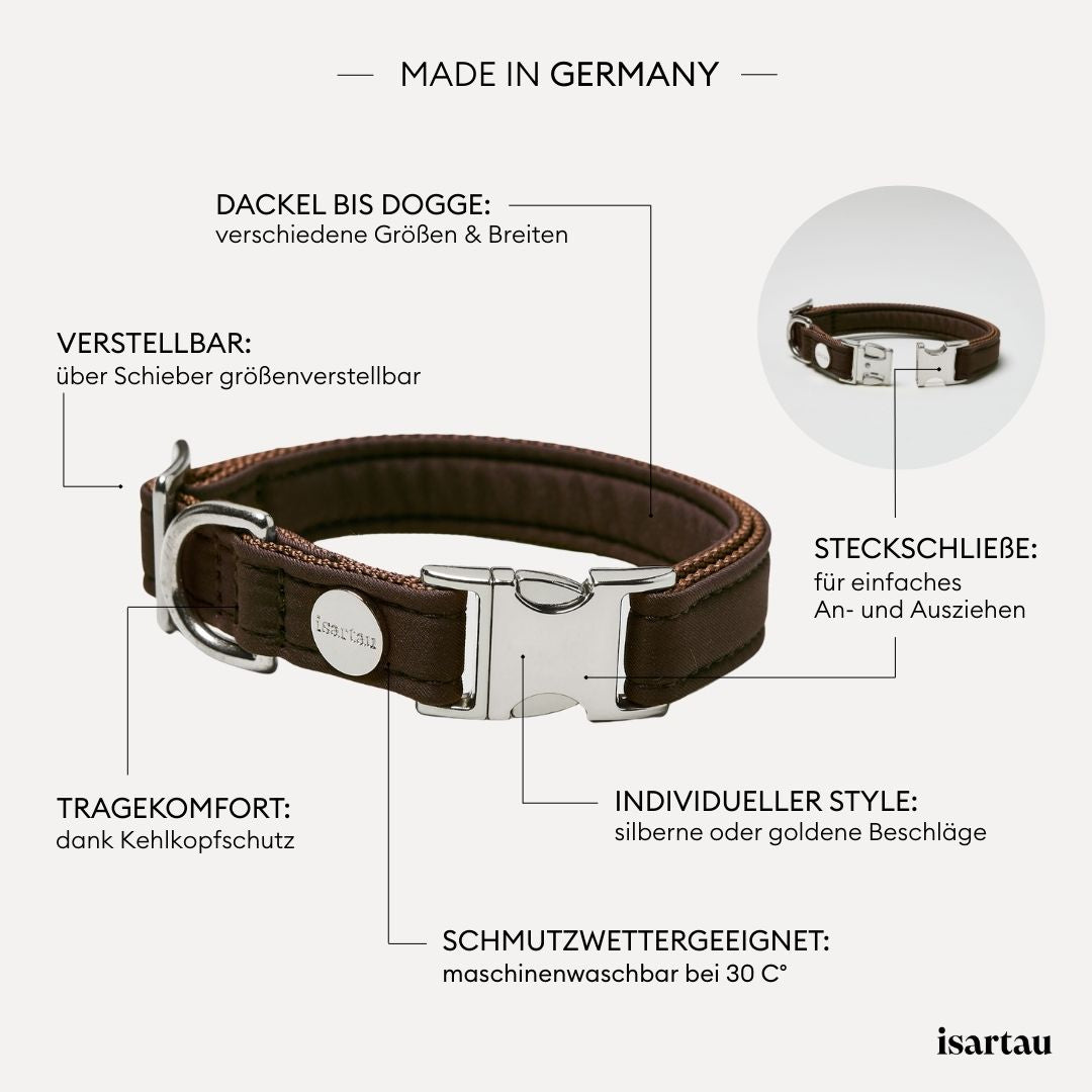 isartau Halsband Softie Dunkelbraun, Produktdetails