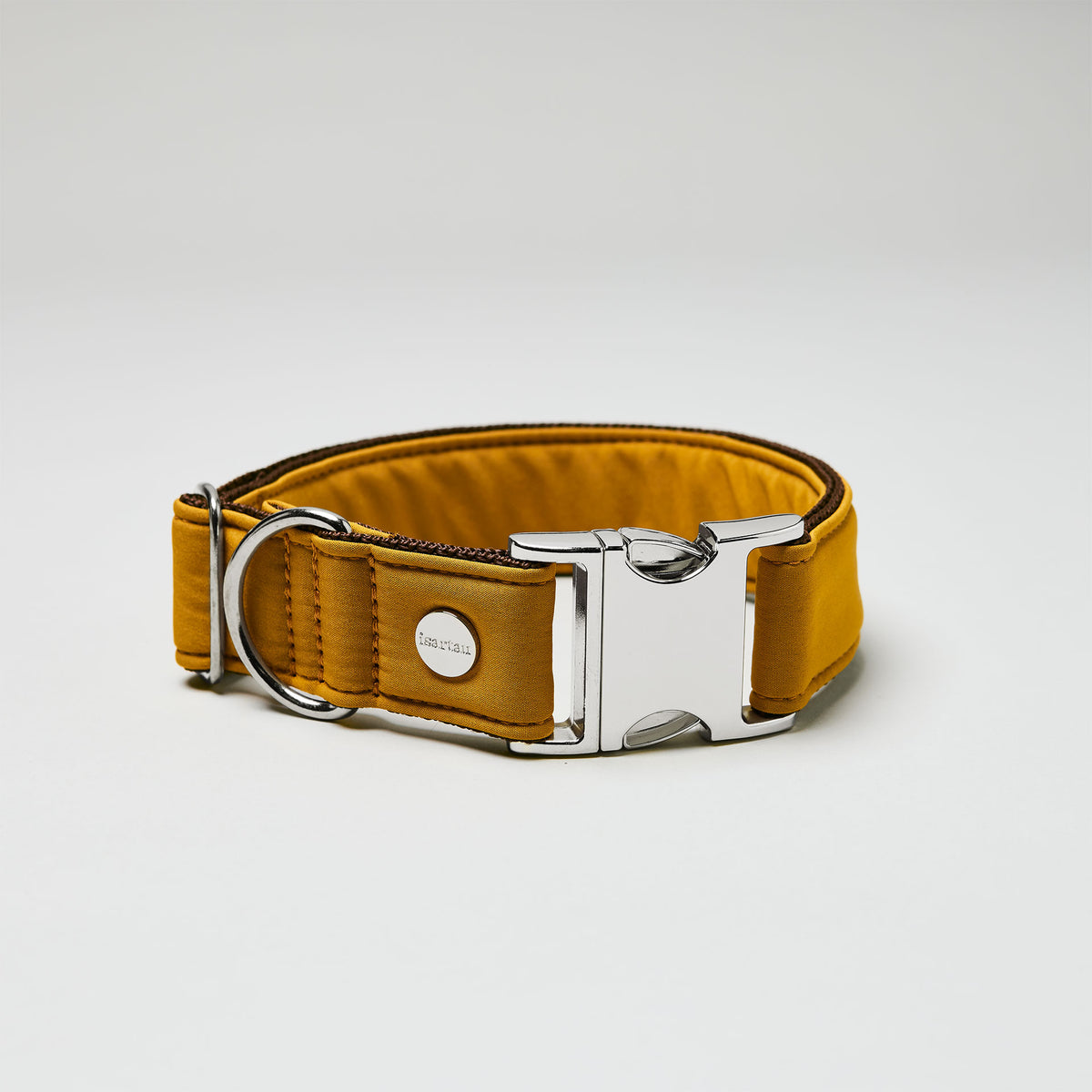 isartau Halsband Softie Karamell, silberne Beschläge