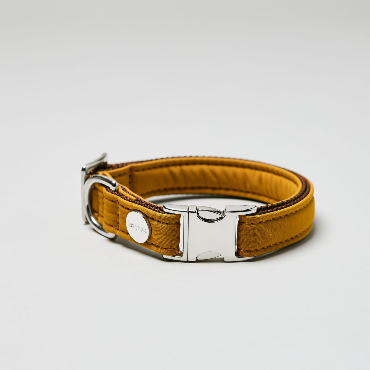 isartau Halsband Softie Karamell, silberne Beschläge