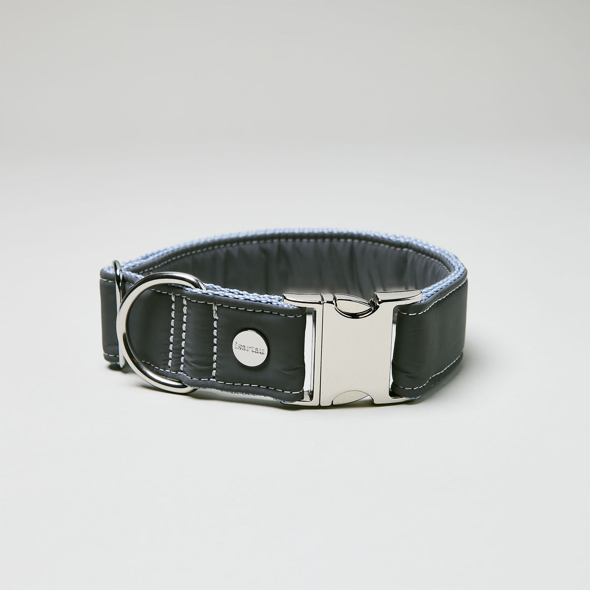 isartau reflektierendes Halsband Softie, silberne Beschläge