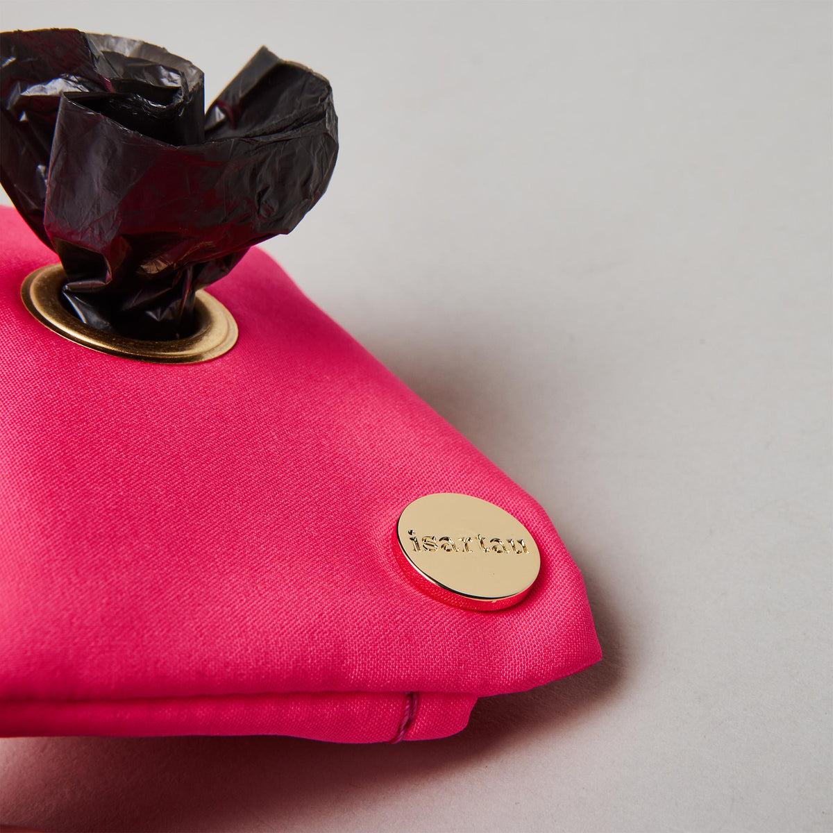 isartau Kotbeutelspender Softie Neonpink, Detailansicht