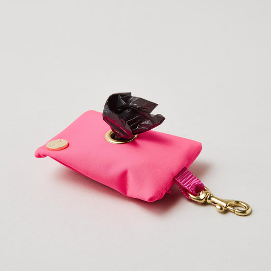 isartau Kotbeutelspender Softie Neonpink, goldene Beschläge