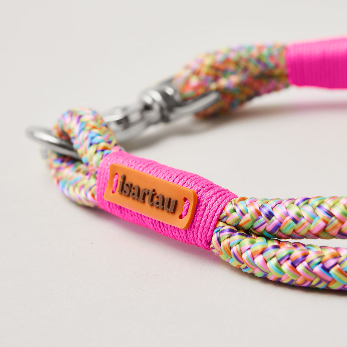Detail neonpinke Takelung, Feste Halsung Easy Summer Neonpink