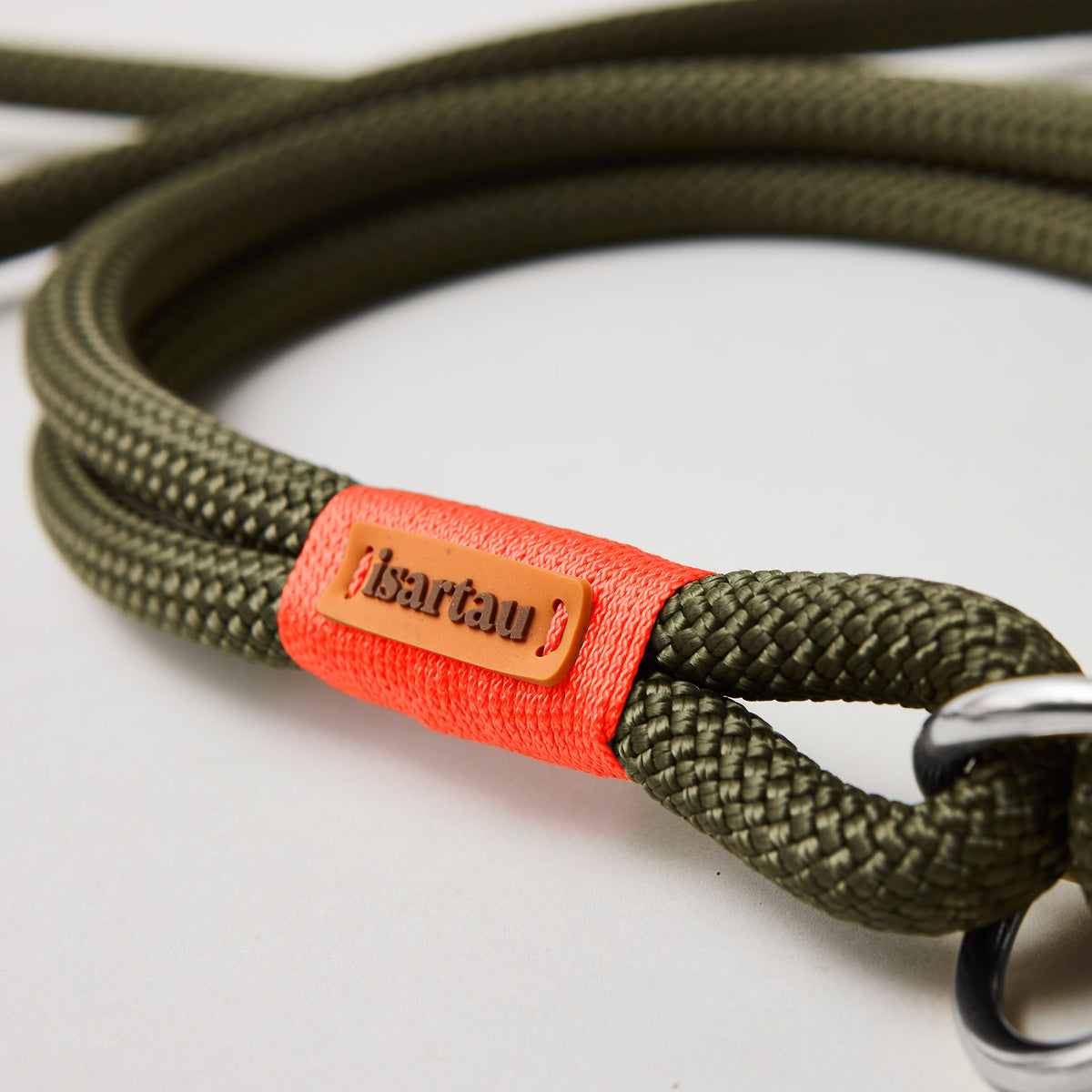 isartau Logo, Tauhalsband Olive Grove Neonorange