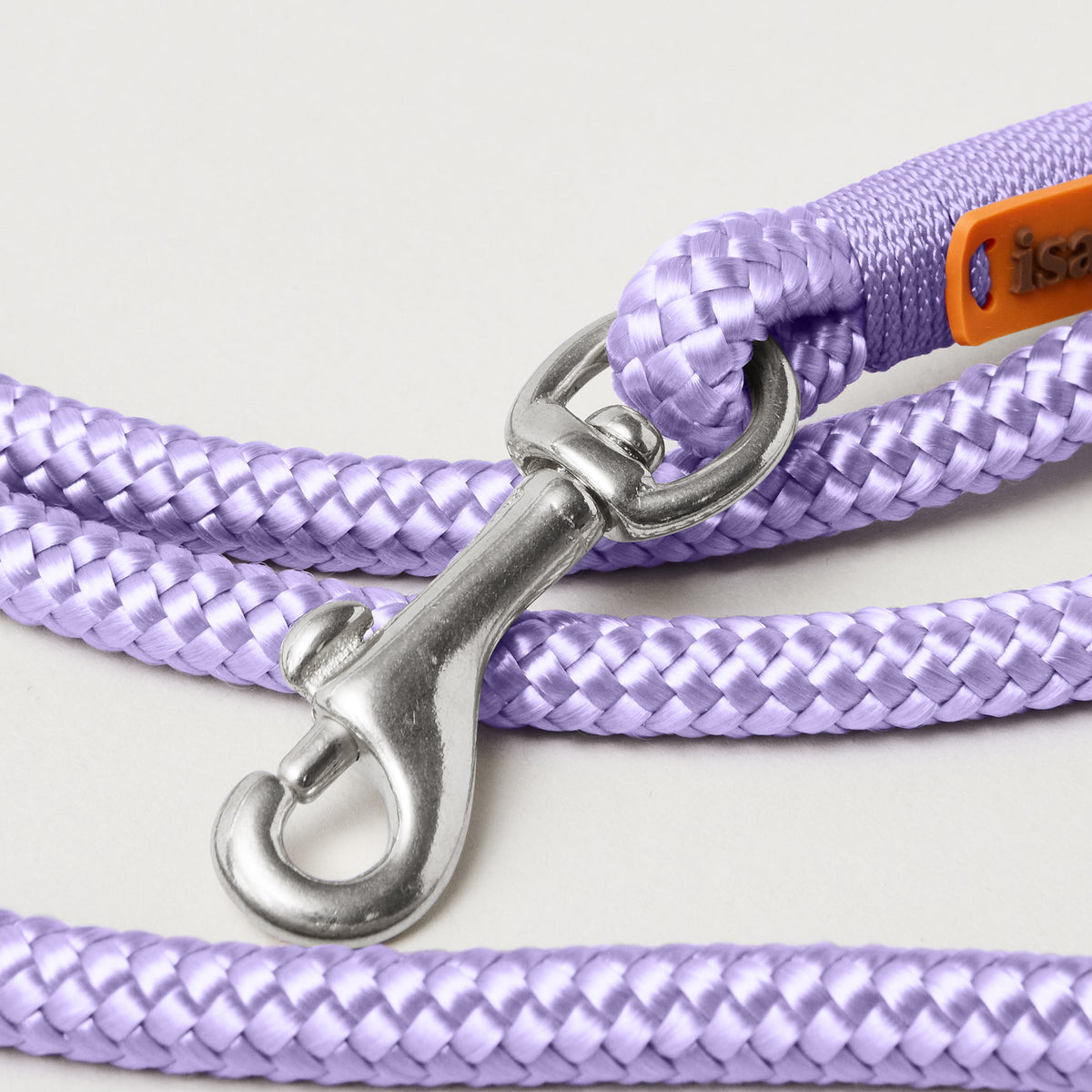 Tauleine mit MIni Bolzenkarabiner an Farbkombination Very Peri Lavendel