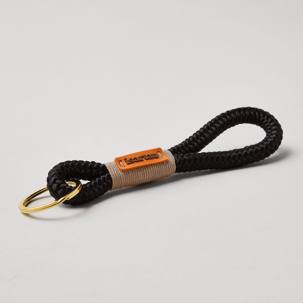 isartau Schlüsselanhänger Black Mamba Beige, Softtau, gold
