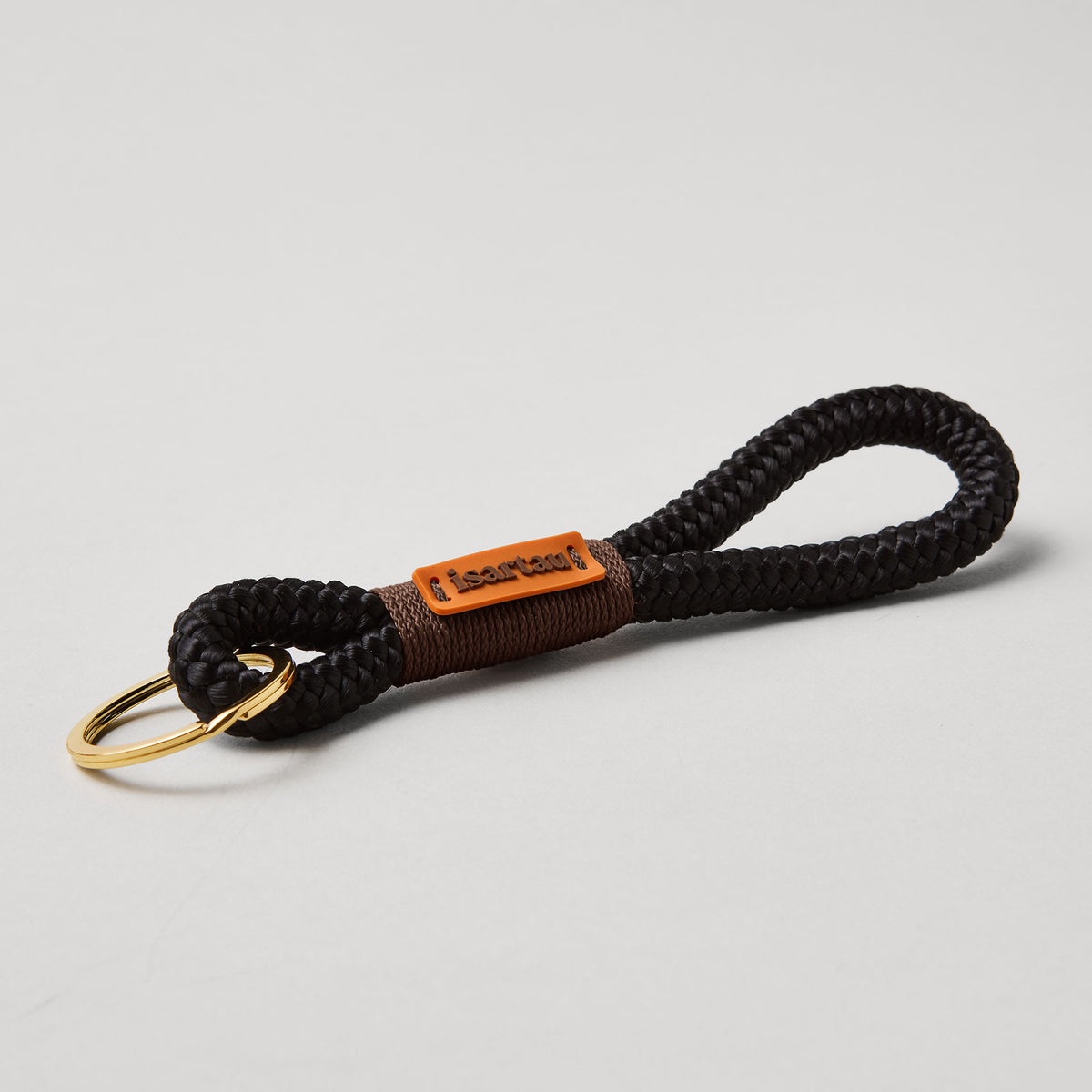 isartau Schlüsselanhänger Black Mamba Dunkelbraun, Softtau, gold