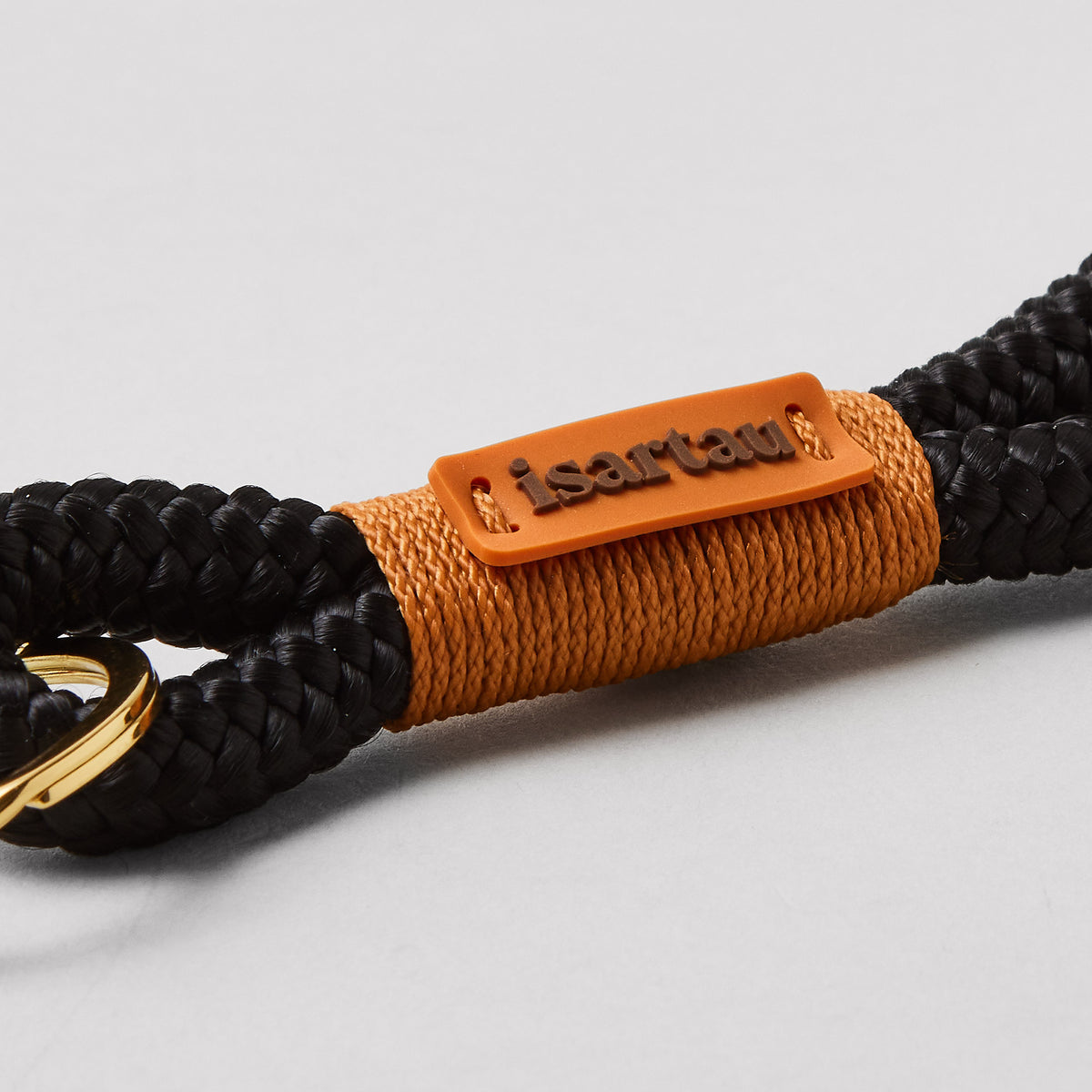 isartau Schlüsselanhänger Black Mamba Rost-Orange, Softtau, gold, Detailansicht