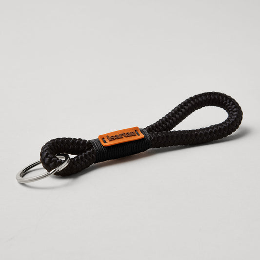 isartau Schlüsselanhänger Black Mamba Schwarz, Softtau, silber