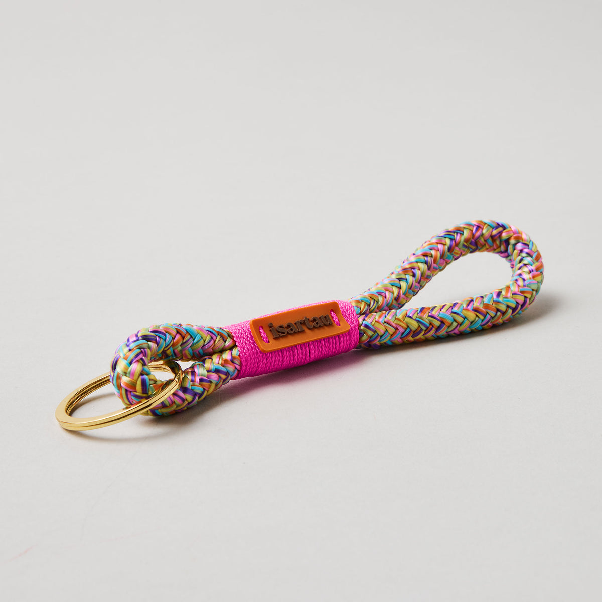 isartau Schlüsselanhänger Easy Summer Neonpink, Softtau, gold