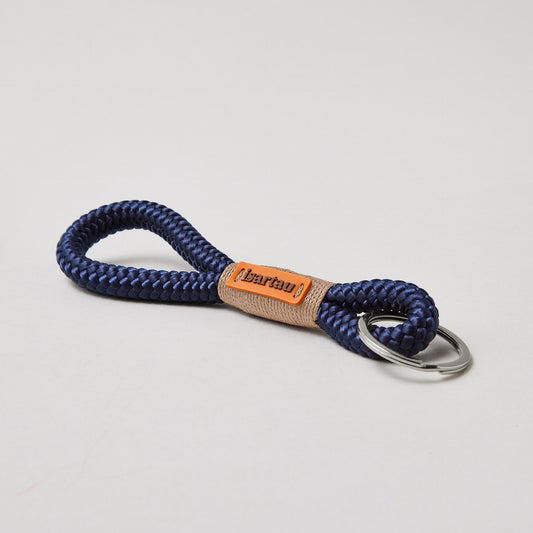 isartau Schlüsselanhänger Indigo Sea Beige, Softtau, silber