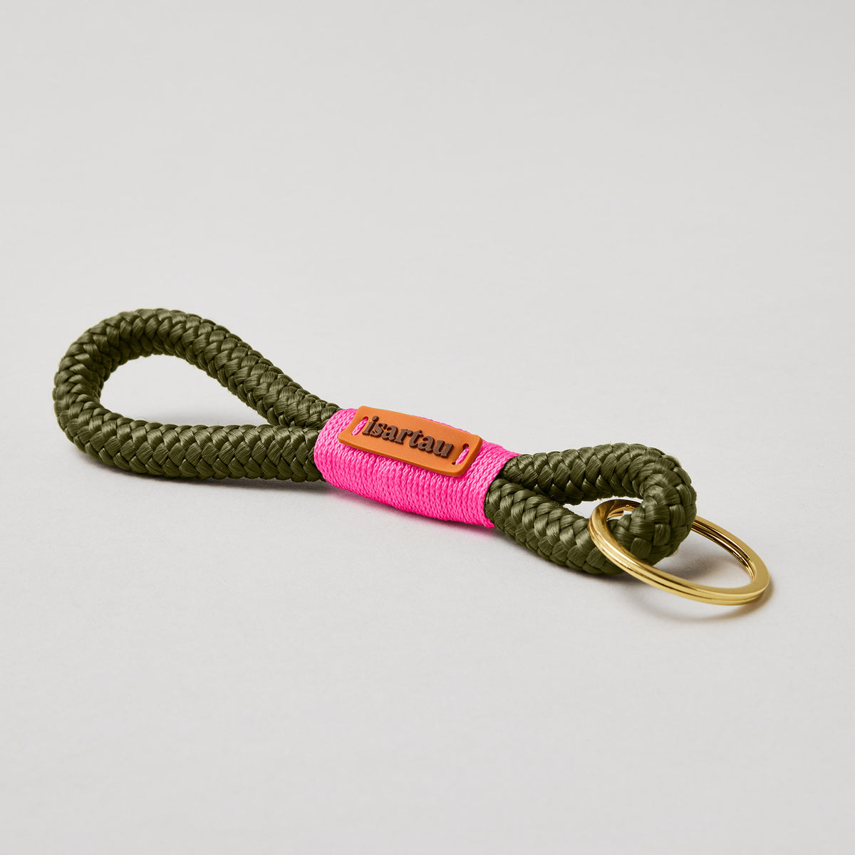 isartau Schlüsselanhänger Olive Grove Neonpink, Softtau, gold
