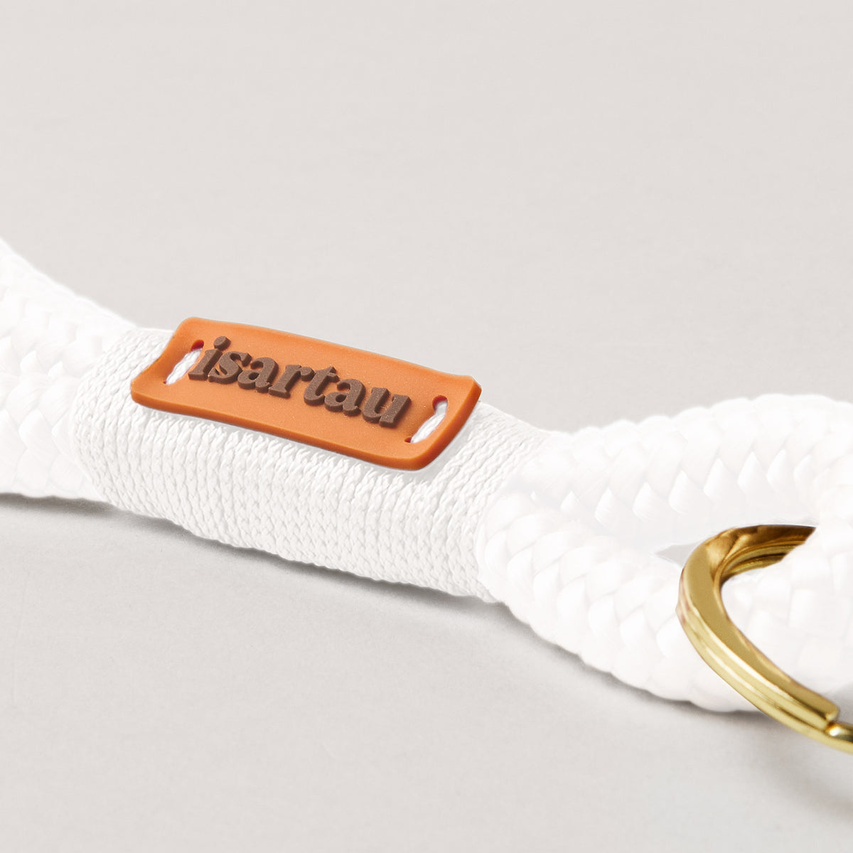 isartau Schlüsselanhänger Pure Breeze Weiß, Softtau, gold, Detailansicht