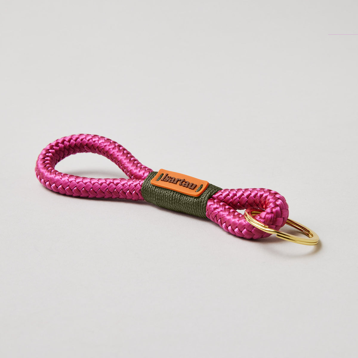 isartau Schlüsselanhänger Viva Magenta Oliv, Softtau, gold