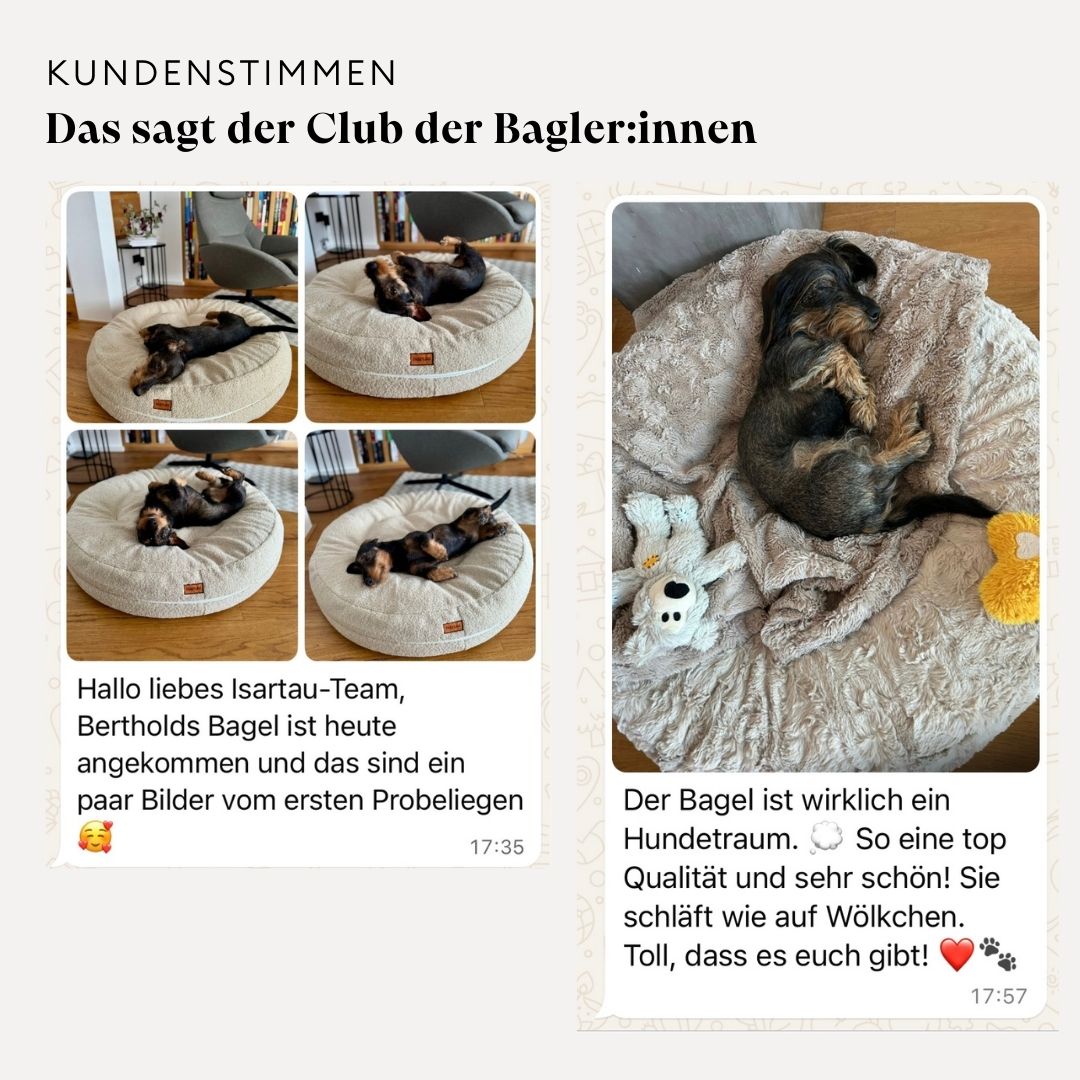 isartau Kundenstimme zum Hundebett Bagelbettchen, 2 von 7