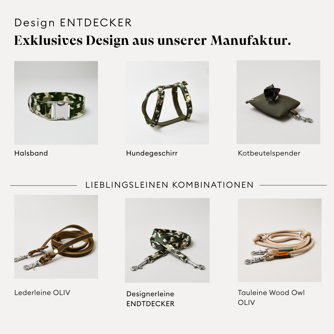 Grafik zeigt Produkte aus anderen Materialien passend zum Design ENTDECKER