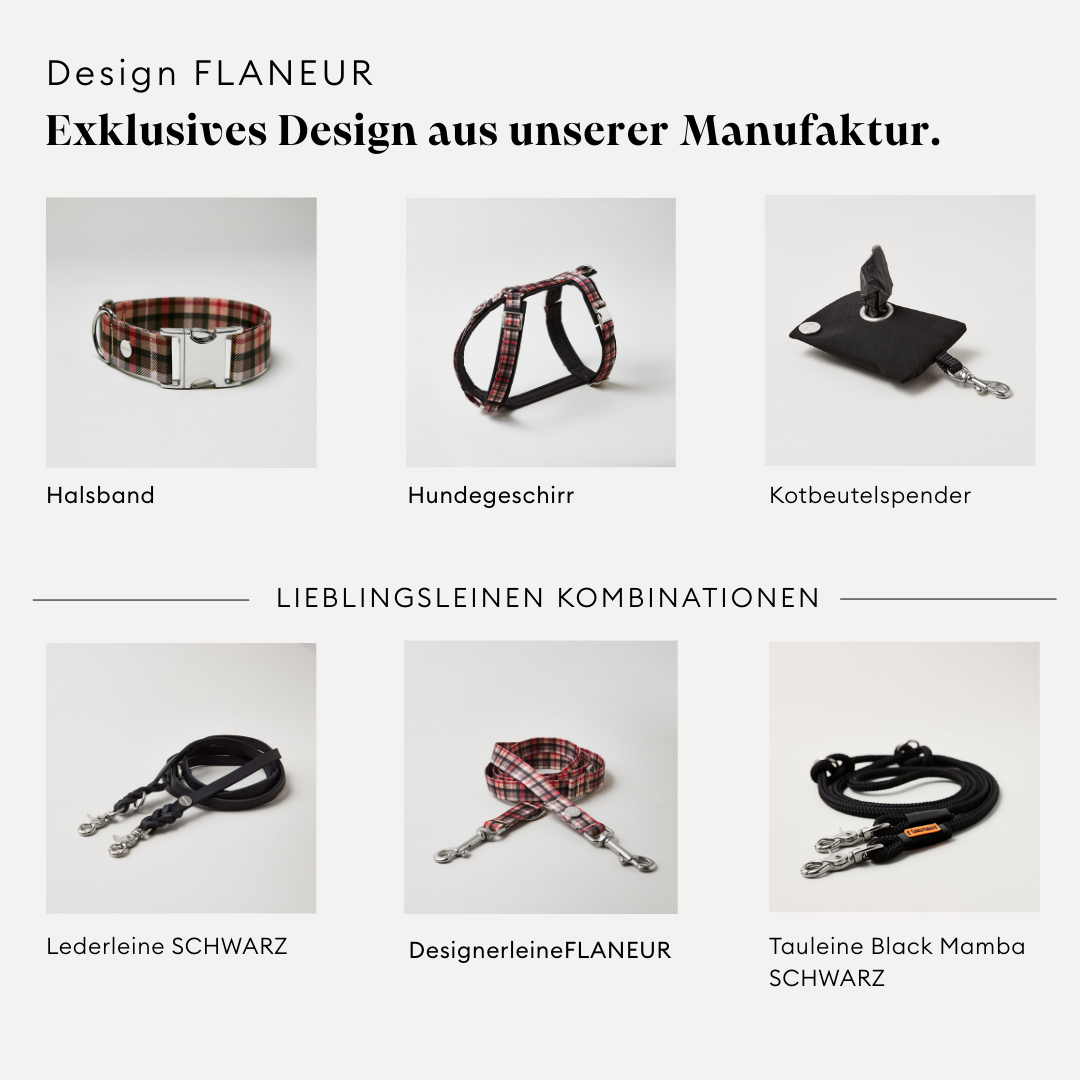 Grafik zeigt Produkte aus anderen Materialien passend zum Design FLANEUR