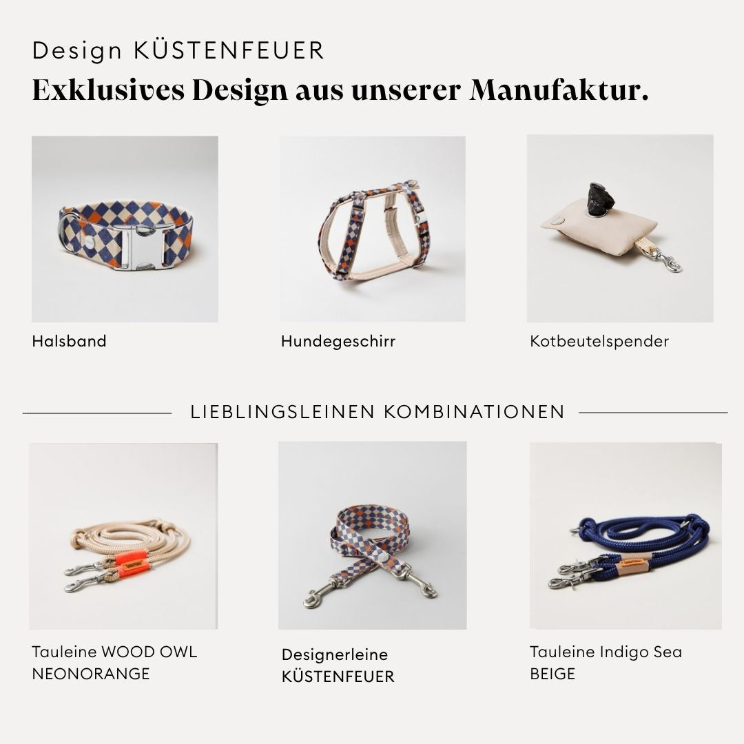 Designerleine KÜSTENFEUER, 190 cm (Standard)