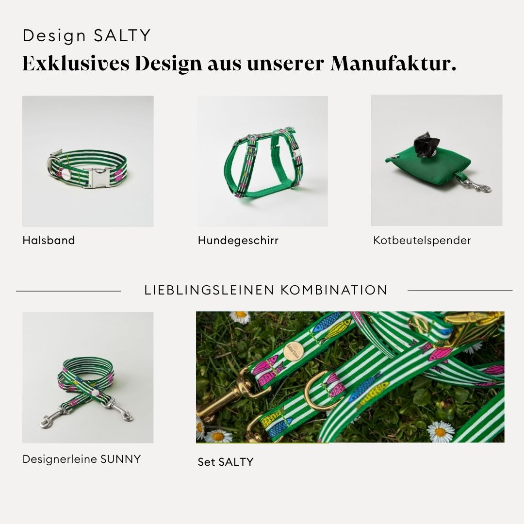 Grafik zeigt Produkte aus anderen Materialien passend zum Design SALTY