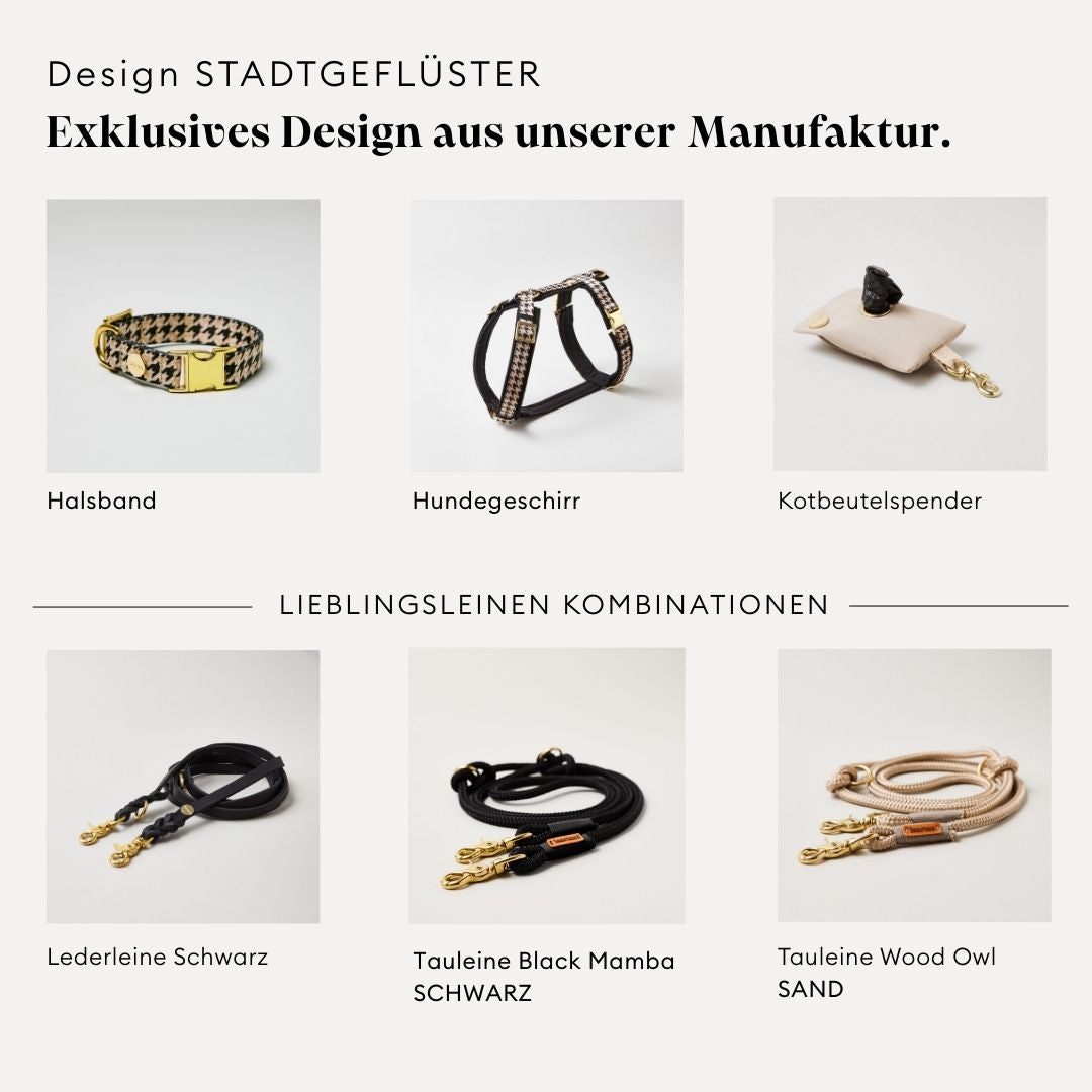 Grafik zeigt Produkte aus anderen Materialien passend zum Design STADTGEFLÜSTER