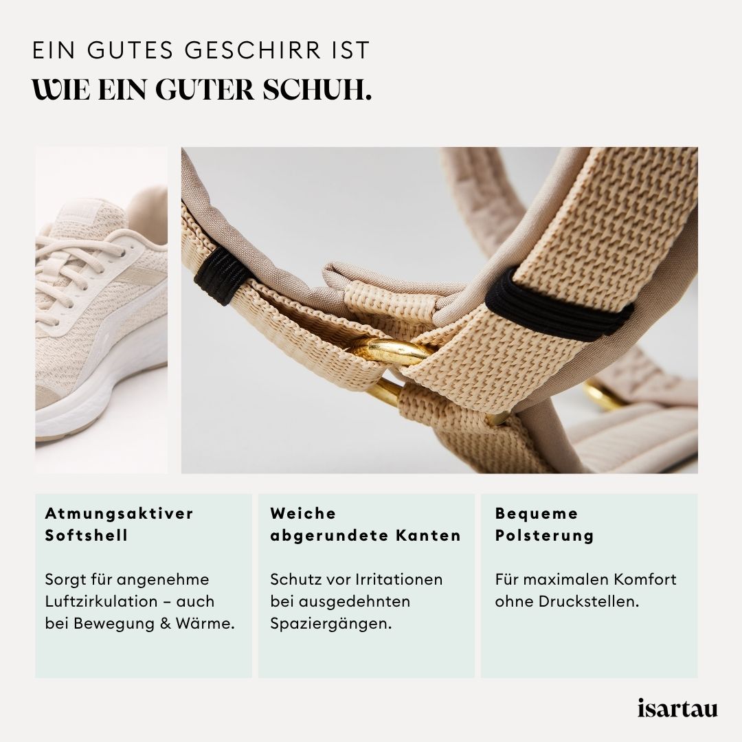 isartau Qualität der Basic Hundegeschirre Softie