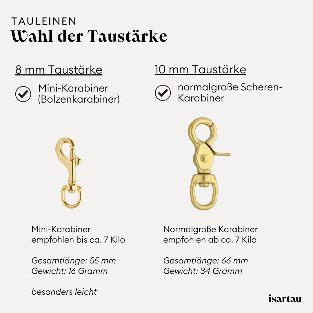 Entscheidungshilfe für Karabinergröße 8mm Mini-Karabiner 10mm normalgroße Karabiner, goldene Karabiner