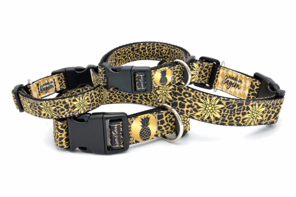Hundehalsband *Cheetah* - mit und ohne Edelweiss in 2 und 3 cm Breite