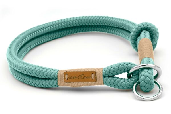 aquafarbenes Zugstopp-Halsband