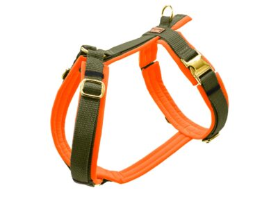 Hundegeschirr Orange Khaki