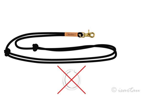 Handykette mit Karabiner in gold