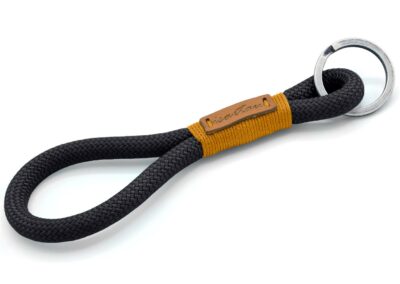 Schlüsselanhänger MAXI Kletterseil schwarz/rostbraun