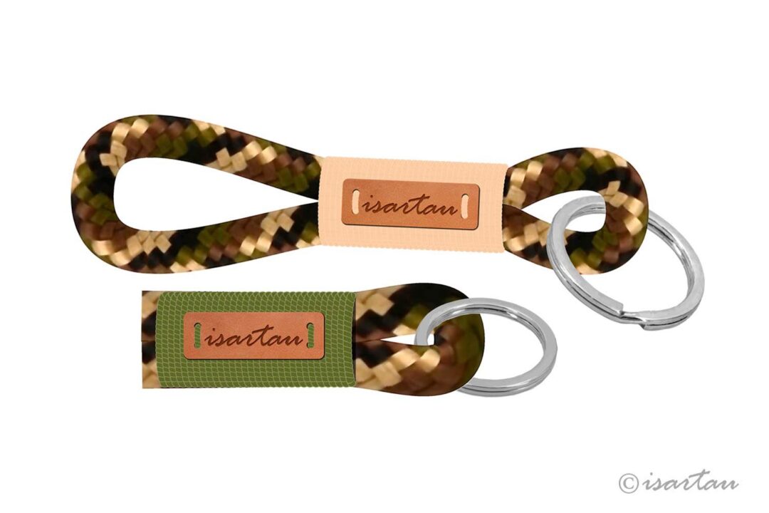 Schlüsselanhänger aus Tau MAXI + SHORTY, Takelung in Beige oder Moos