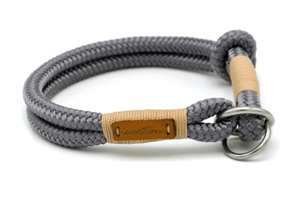 Zugstopp Halsband aus Tau mit Knoten-Stopp – Softtau