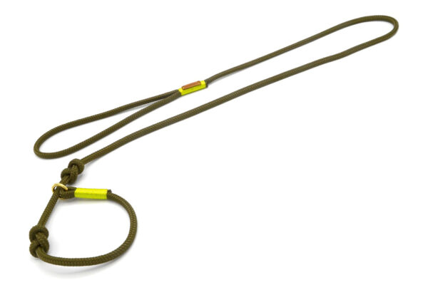 Retrieverleine mit Handschlaufe (ca. 130cm + Halsung) – Softtau