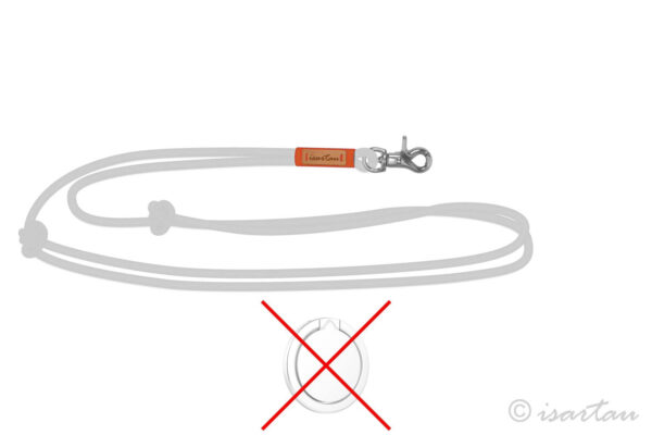 Handykette ohne Halterring silberfarben