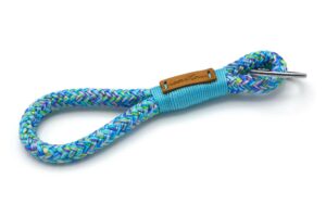 Tau-Schlüsselanhänger MAXI (ca. 15-17 cm lang) mit Takel Meerblau