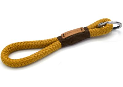 Tau-Schlüsselanhänger MAXI (ca. 15-17 cm lang) mit Takel Dunkelbraun